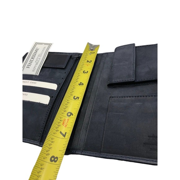 Fendissime by Fendi Wallet Organizer NEW Vintage in Box Womens Dark Navy Blue - Picture 7 of 12